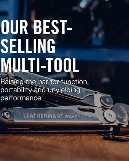 LEATHERMAN, Wave+, 18-in-1 Full-Size, Versatile Multi-tool for DIY, Home, Garden, Outdoors or Everyday Carry (EDC), Stainless Steel