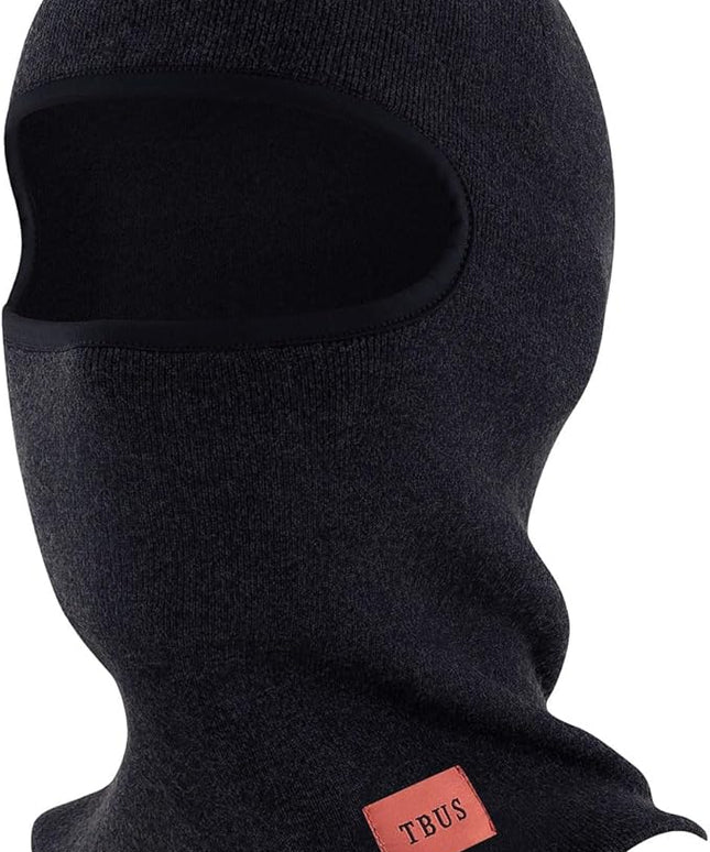 TBUS Men’s Knit Insulated Face Mask Beanie, Thermal Full Face Cover Ski Mask for Cold Weather for Women and Men