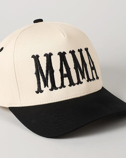 MIRMARU Two-Tone Vintage Canvas Trucker Hats for Men & Women, Adjustable Size Baseball Caps with Trendy Embroidered Design