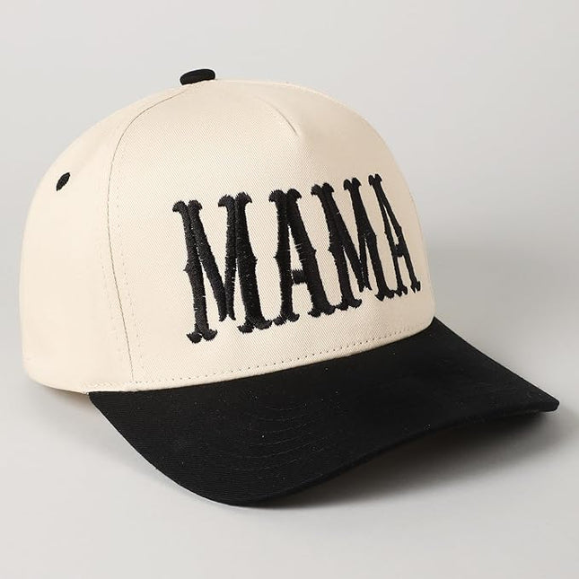 MIRMARU Two-Tone Vintage Canvas Trucker Hats for Men & Women, Adjustable Size Baseball Caps with Trendy Embroidered Design