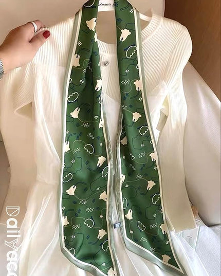 Dailyacc Hair Scarf for Women Fashion Silky Satin Headscarf Wrap Breathable Lightweight Neck Scarves For Handbag