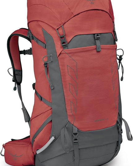 Osprey Tempest 44L Women's Lightweight Hiking Backpack - Daypack for Travel & Camping, Red Pampas/Coal Grey, M/L