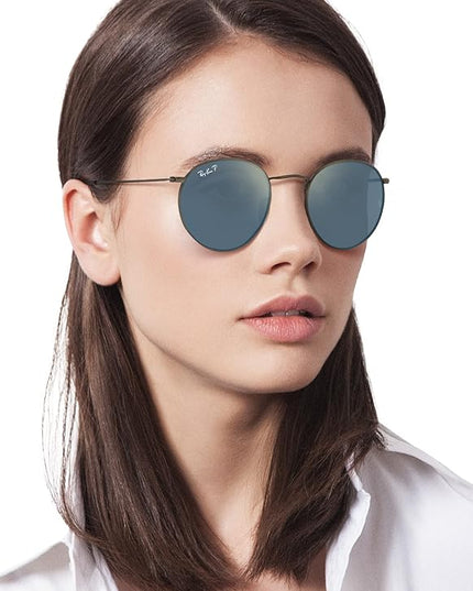 Ray-Ban Unisex Rb8247 Round Titanium Round Sunglasses