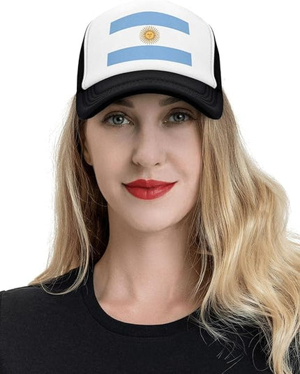 Cute Flag Baseball Cap for Men Women Mesh Trucker Hat Adjustable Patriotic Snapback Baseball Hat for Sports Running