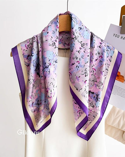 Satin Bandana Headscarf for Women Silky Hair Scarves for Fashion Lightweight