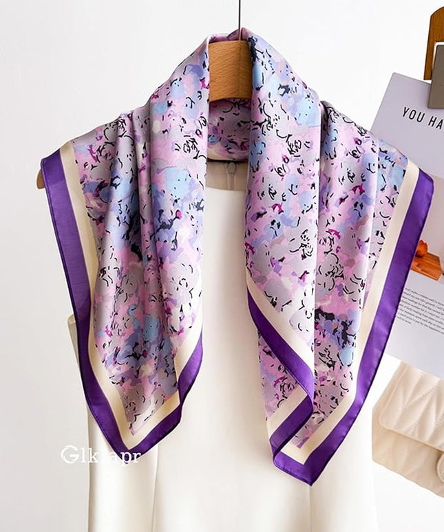Satin Bandana Headscarf for Women Silky Hair Scarves for Fashion Lightweight