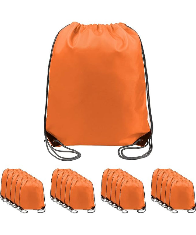 BeeGreen Drawstring Backpack Bags 20,30,50 Packs Reflective String Bags for Gym Sport Trip Cinch Sack DIY for Women Men