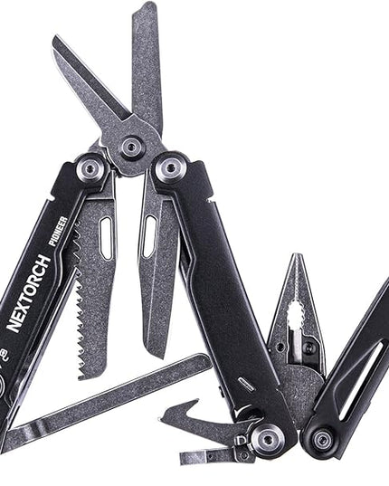 NEXTORCH PIONEER 14-IN-1 Multi-tools Full-Size,Versatile Multi-tool Set with Scissors Needle Nose Pliers Pocket Clip Multi-tool