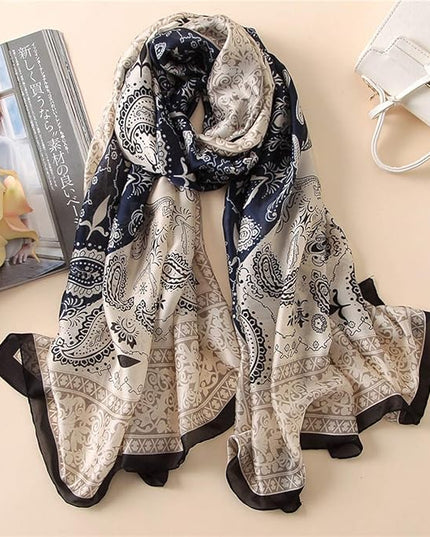Silk Scarf Mulberry Silk Fashion Scarves Long Lightweight Shawl Wrap …