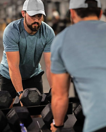 Gym Baseball Hats for Men by King & Fifth | Baseball Hat with Low Profile & Stylish Fabric + Workout Hat + Baseball Caps