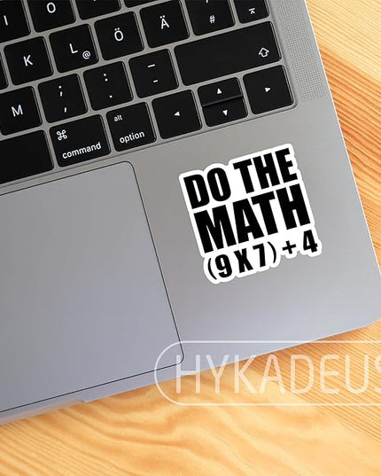 (3Pcs) Do The Math 67 Meme Stickers Funny Six Seven Math Teacher Student Sticker 6 7 Vinyl Decals Waterproof for Laptop, Water Bottle, Planner, Scrapbooking, 3" x 2.9"