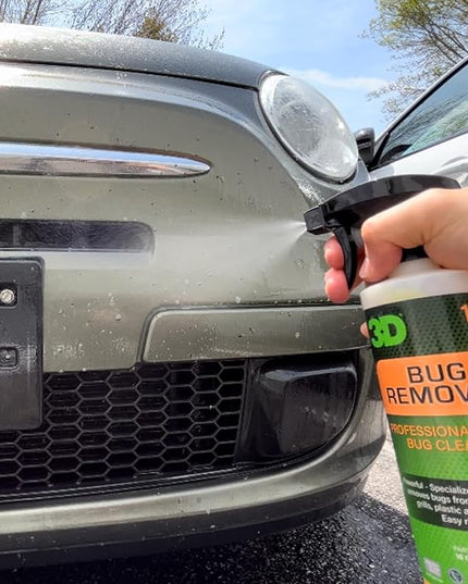 3D Bug Remover - All Purpose Exterior Cleaner & Degreaser to Wipe Away Bugs on Plastic, Rubber, Metal, Chrome, Aluminum, Windows & Mirrors, Suitable for use on Car Paint, Wax & Clear Coat