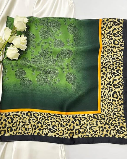 Julunar Silk Like Head Scarf for Women - Satin Large Hair Scarves - 35" Square Silk Hair Wrap for Sleeping with Gift Packed