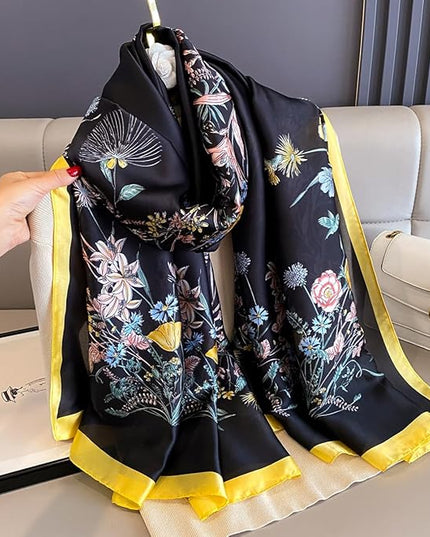 Silk Scarf Mulberry Silk Fashion Scarves Long Lightweight Shawl Wrap …