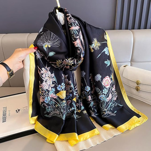Silk Scarf Mulberry Silk Fashion Scarves Long Lightweight Shawl Wrap …