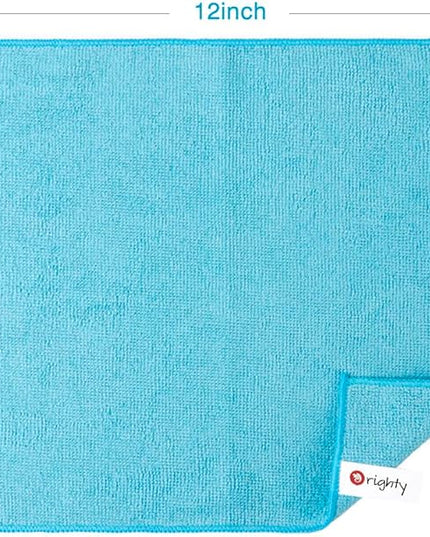 Orighty Microfiber Cleaning Cloth Pack of 24, Microfiber Towels for Cars, Highly Absorbent Car Cleaning Supplies, Lint Free Cloths Clean Rags for Car Care, House, Kitchen, 12x11 inch, Multicolor