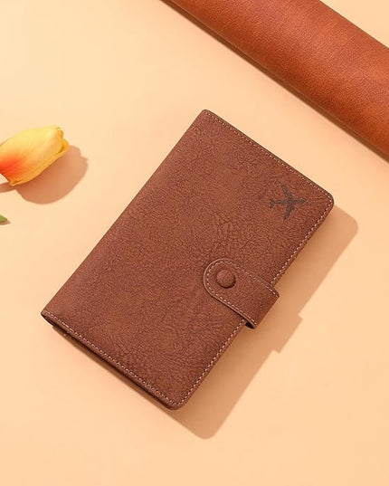 RFID Blocking Passport Wallet Cover Case Travel Document Organizer for Women and Men,Travel Wallet for Credit Card