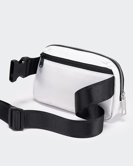 Pander Belt Bag for Women, Fashion Waist Packs, Crossbody Bags, Everywhere Belt Bag with Adjustable Strap (White).