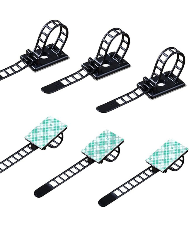 200 Pieces Cable Management Desk Wire Organizer Cable Ties Zip Ties Adhesive Cord Clips Cord Keeper Desk Wire Management