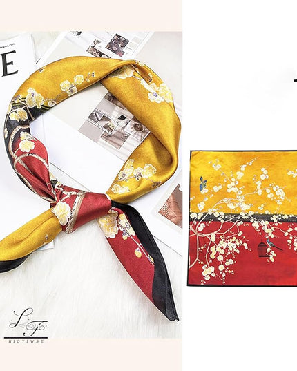 Satin Bandanas Head Scarf For Women Hair Scarves Accessories Lightweight Fashion Wrap Neck Silk Sleeping Headscarf