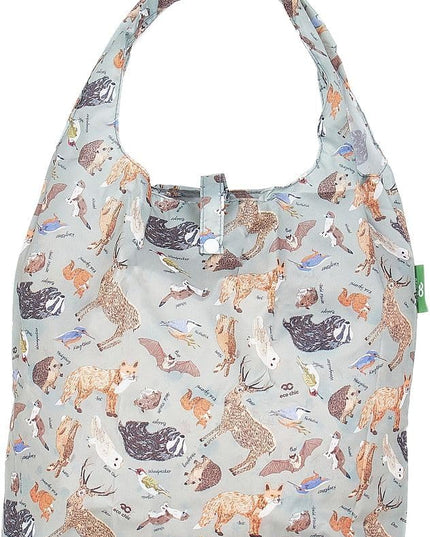 ECO CHIC Foldable Reusable Grocery Bags - Lightweight, Recycled & Reusable Shopping Bag - Waterproof Packable Tote