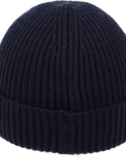 Zylioo Oversize Beanie Hats, XXL Big Size Ribbed Knit Cuffed Winter Hat for Cold Weather, Warm Skull Watch Cap