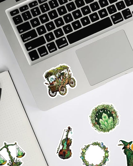 50Pcs Aesthetic Witch Stickers Pack, Graffiti Anime Stickers for Kindle, Water Bottles, Scrapbook, Laptop, Phone, Computer, Skateboard, Waterproof Vinyl Stickers