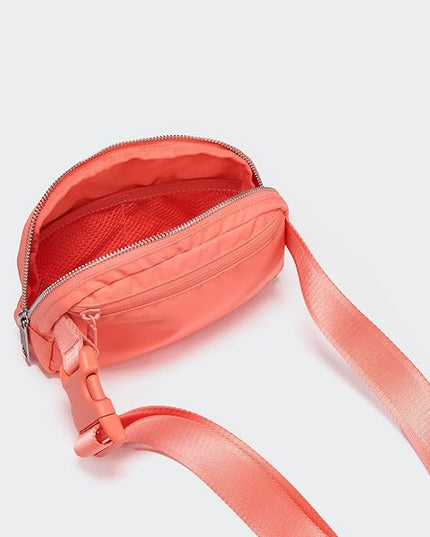 Pander Everywhere Belt Bag for Women, Fashion Waist Packs, Crossbody Bags, Everywhere Belt Bag with Adjustable Strap (Dark Salmon).