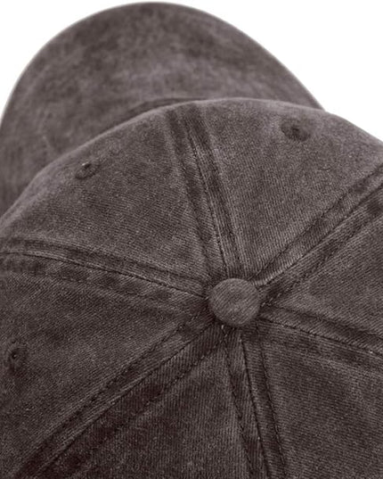 HH HOFNEN Men Women Washed Distressed Twill Cotton Baseball Cap Vintage Adjustable Dad Hat