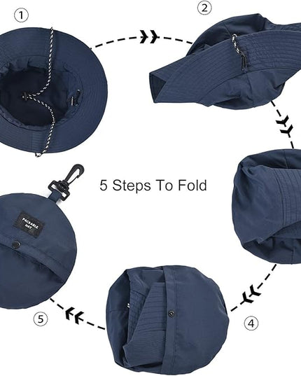 FEICUI Men Women Outdoor Bucket Hat Quick Dry Packable UV Protection Boonie Sun Hat