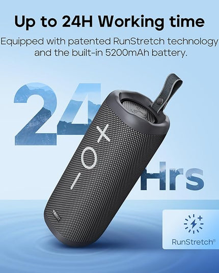 Tribit StormBox 2 Bluetooth Speaker with 34W 360° Surround Sound, XBass Tech, 24H Playtime, IPX7 Waterproof, Bluetooth 5.3, TWS Pairing Portable Wireless Speaker for Outdoor