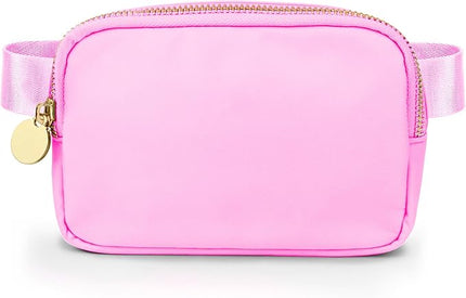 DANCOUR Pink Fanny Pack for Women – Stylish Crossbody Belt Bag, Compact Travel Waist Bag, Everyday Mini Bag, Trendy Fashion Fanny Pack, Lightweight Crossbody for On-the-Go