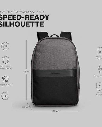 The Frenchie Co. - Super Light Ballistic Speed Backpack - Expandable Lightweight Design - Anti-Theft Magnetic Closure - Self-Adjusting Comfort Straps - Water-Resistant Ballistic Nylon