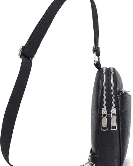 INICAT RFID Blocking Sling Bag Anti Theft Crossbody Bags Women Valentine's Day Gifts Travel Purses Vegan Leather
