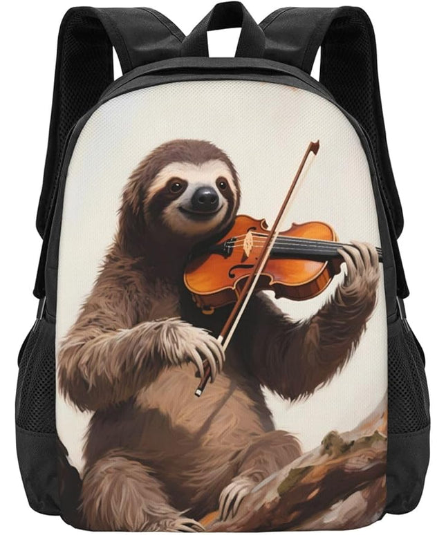 Sloth Sitting Tree Laptop Backpack Fits 15 Inch Laptop Travel Backpack Casual Daypack