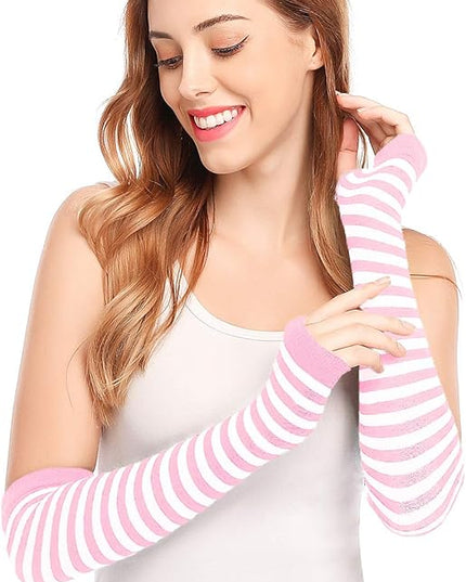 Bienvenu Punk Gothic Rock Long Arm Warmer Fingerless Gloves
