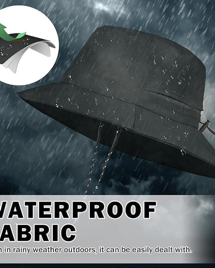 Sukeen Bucket Hat, Waterproof, Skin-Friendly, Shields Neck, Quick-Dry, Breathable, Hat for Fishing, Travel hat