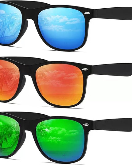 DEMIKOS Sunglasses Men Polarized Sunglasses for Mens Womens Retro Mirror Lens for Driving Fishing UV Protection