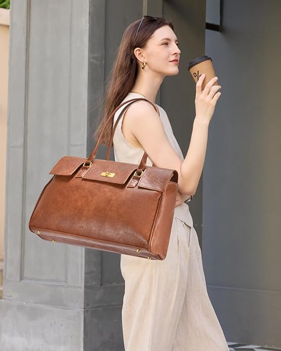 LOVEVOOK Laptop Bag for Women Work Tote Messenger Bag Waterproof Business Office Professional Handbag Shoulder Bag