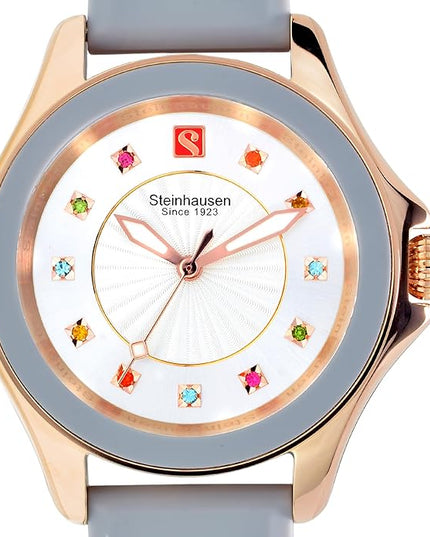 Steinhausen Arbon Collection Stainless Steel Silicone Interchangable Band Women's Watch