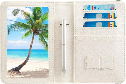 Passport Holder,Cute Passport Cover for Women Men,Travel Document Organizer Holder Boy Girl Wallet personalized Leather Rfid Passport Wallet (Race Car)