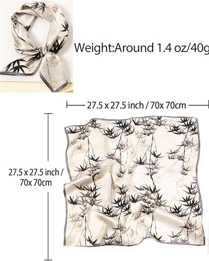 Dailyacc Hair Bandanas Scarf For Women Lightweight Fashion Neck Silk Satin Head Scarves For Sleeping Handbags Scarf