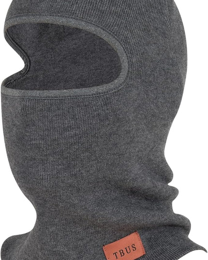 TBUS Men’s Knit Insulated Face Mask Beanie, Thermal Full Face Cover Ski Mask for Cold Weather for Women and Men