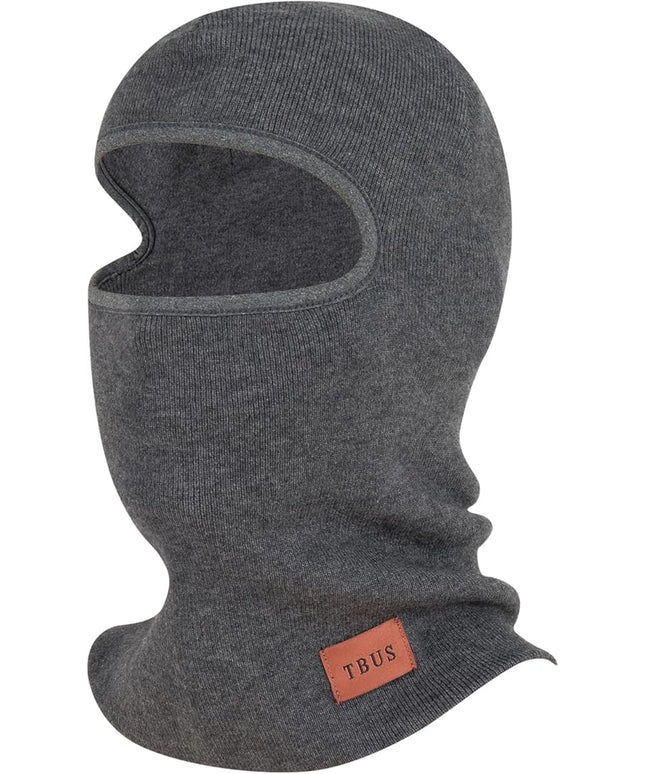 TBUS Men’s Knit Insulated Face Mask Beanie, Thermal Full Face Cover Ski Mask for Cold Weather for Women and Men