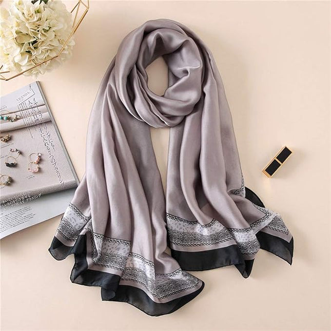 Silk Scarf Mulberry Silk Fashion Scarves Long Lightweight Shawl Wrap …