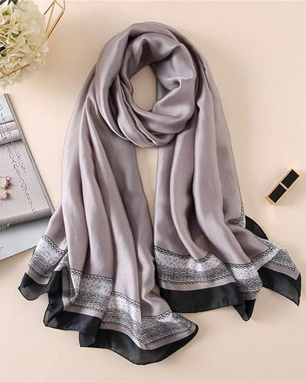 Silk Scarf Mulberry Silk Fashion Scarves Long Lightweight Shawl Wrap …