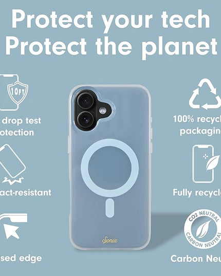 Sonix Case for iPhone 16 | Compatible with MagSafe | 10ft Drop Tested | Jelly Sky Blue
