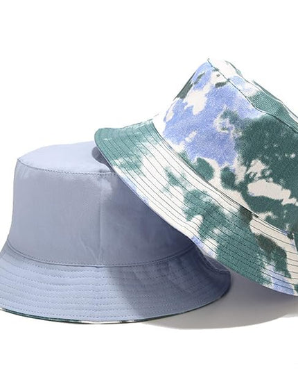 Mashiaoyi Unisex Print Double-Side-Wear Reversible Bucket Hat