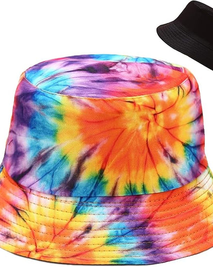 Malaxlx Unisex Bucket Hat Beach Sun Hat Aesthetic Fishing Hat for Men Women Teens, Reversible Double-Side-Wear
