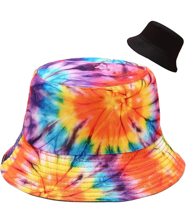 Malaxlx Unisex Bucket Hat Beach Sun Hat Aesthetic Fishing Hat for Men Women Teens, Reversible Double-Side-Wear